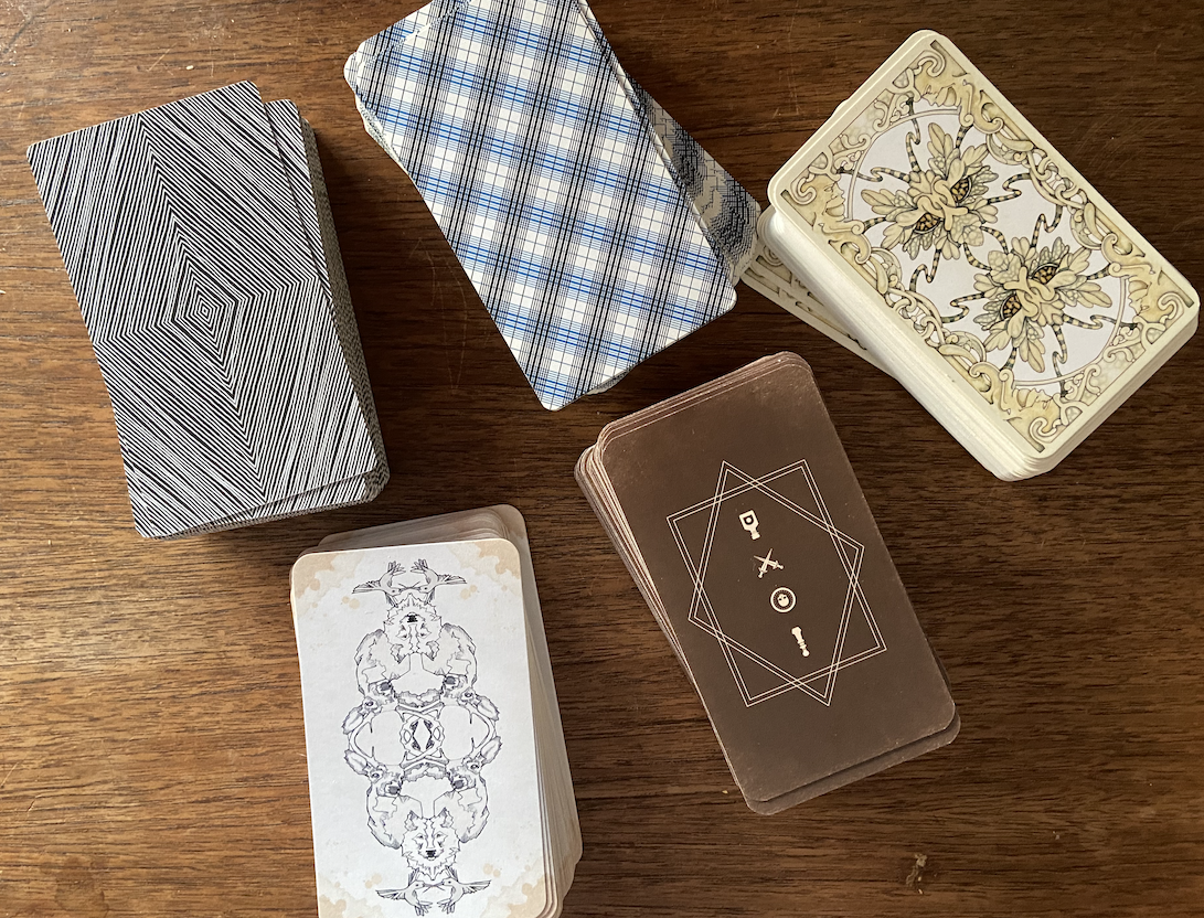 my four tarot decks